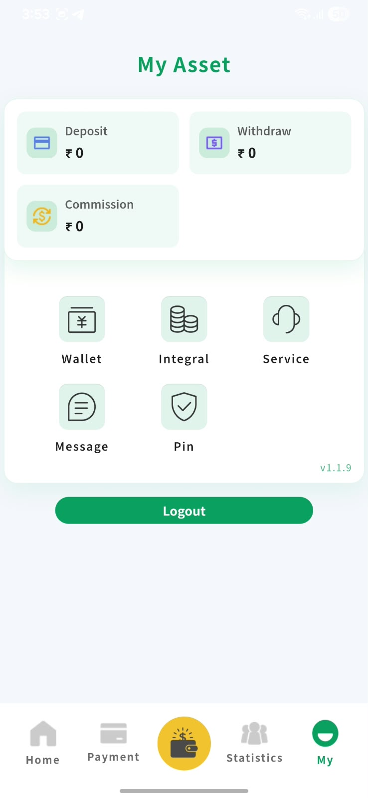 Link Pay asset center